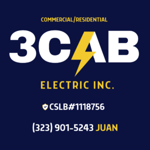 3CAB ELECTRIC INC. Lic. 1118756