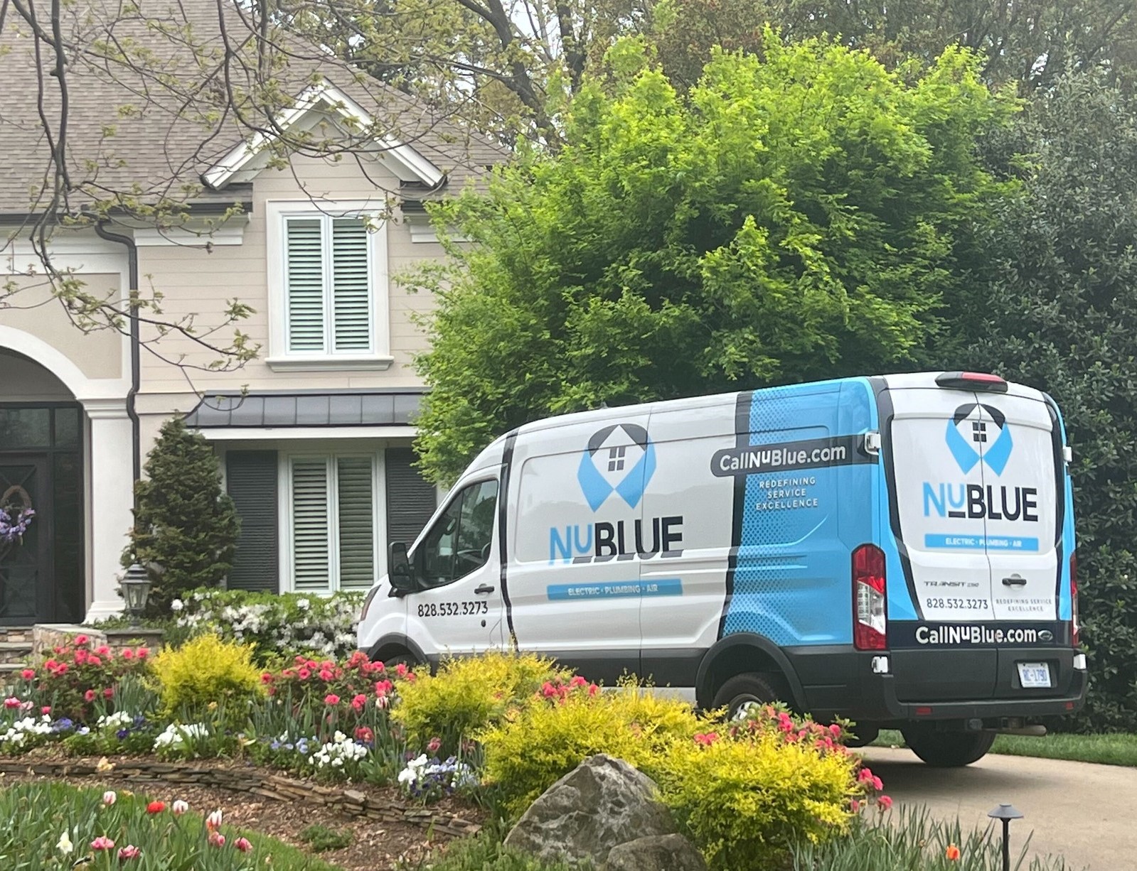 NuBlue Electric, Plumbing and Air logo