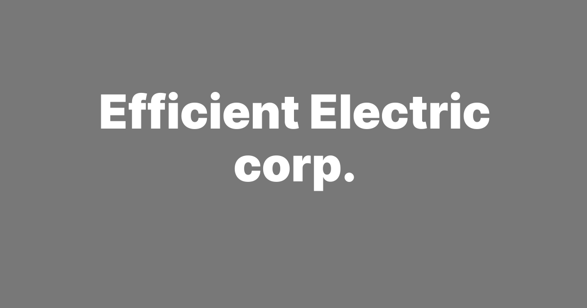 Efficient Electric Corp logo